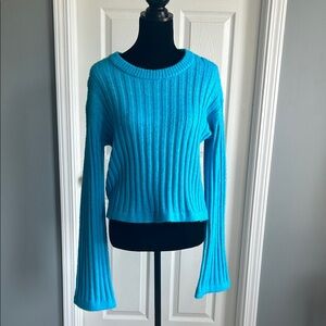 Gianni Bini Vibrant Blue Ribbed Sweater